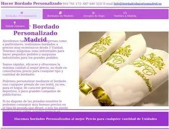 Hacerbordadomadrid.es(Hacer bordados personalizados madrid) Screenshot