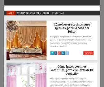 Hacercortinas.info(Como hacer cortinas y cenefas) Screenshot