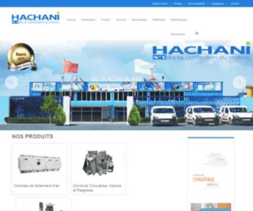 Hachani.com(Le maître du conditionnement d' air) Screenshot