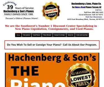 Hachenbergpianos.com(New and Used Pianos) Screenshot