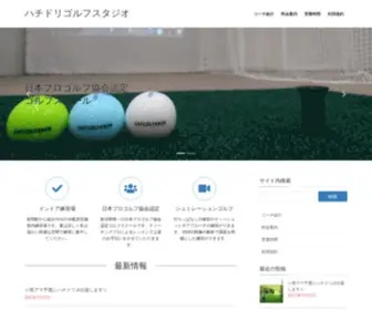 Hachidorigolf.com(ハチドリゴルフスタジオ) Screenshot