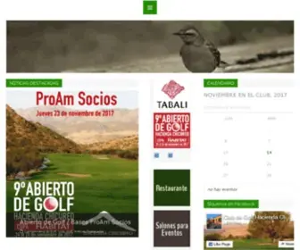 Haciendachicureoclubdegolf.com(Hacienda Chicureo Club de Golf) Screenshot