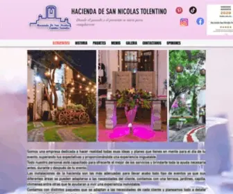 Haciendadesannicolas.com.mx(INICIO) Screenshot