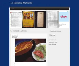 Haciendamexrestaurant.com(La Hacienda Mexicana) Screenshot