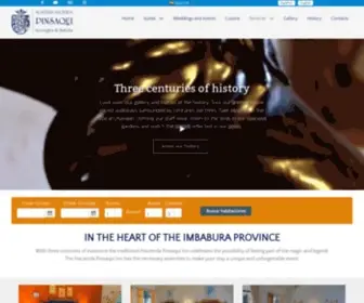 Haciendapinsaqui.com(Hoteles y Haciendas en Ecuador) Screenshot