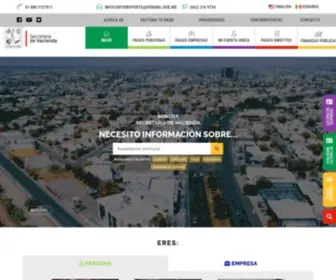 Haciendasonora.gob.mx(Gobierno Del Estado de Sonora) Screenshot