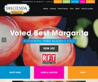 Haciendastl.com(Hacienda Mexican Restaurant) Screenshot