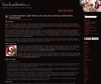 Hackademix.net(Giorgio Maone on NoScript) Screenshot