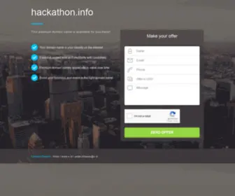 Hackathon.info(Forsale Lander) Screenshot