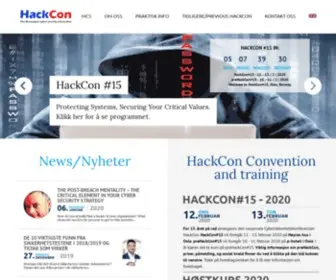 Hackcon.org(The Norwegian Cyber Security Convention) Screenshot