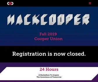 Hackcooper.org(Cooper union hackathon) Screenshot