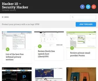 Hacker10.com(Hacker 10) Screenshot