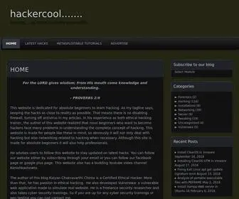 Hackercool.com(This website is dedicated for absolute beginners to learn hacking) Screenshot