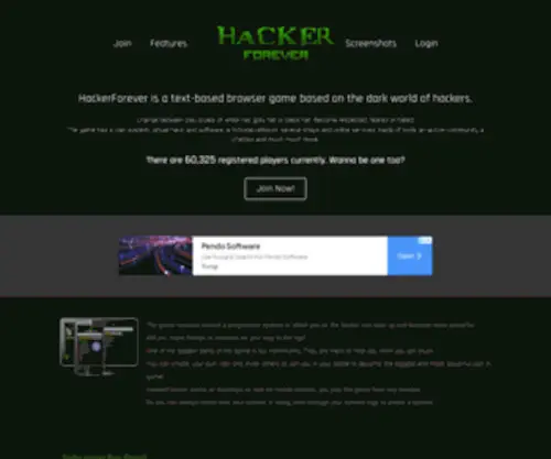 Hackerforever.com(The online hacking multiplayer browser game. Join now) Screenshot