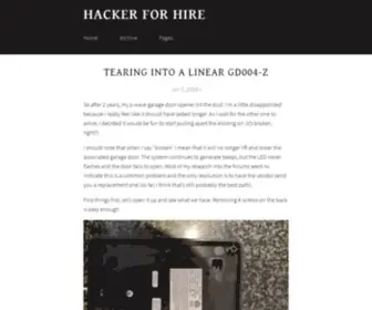 Hackerforhire.org(Hacker For Hire) Screenshot