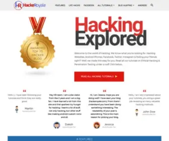 Hackeroyale.com(All about hacking) Screenshot
