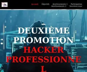 Hackerprof.com(Inscrivez-vous a Hacker Professionnel) Screenshot