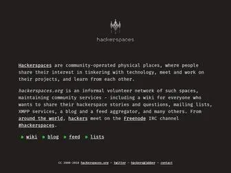 Hackerspaces.org(Hackerspaces) Screenshot