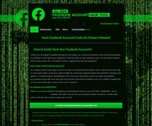 Hackfbnosoftware.com(100% Free) Screenshot