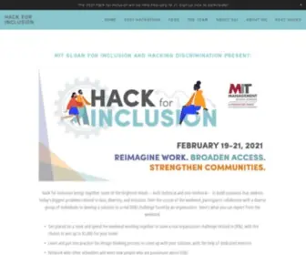 Hackforinclusion.com(HACK FOR INCLUSION) Screenshot