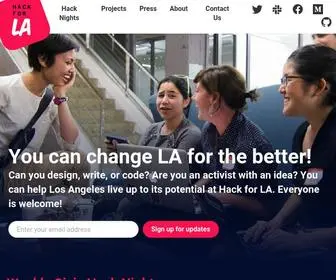 Hackforla.org(Hack for LA) Screenshot