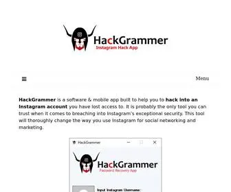 Hackgrammer.com(Instagram Hacking Software Tool) Screenshot