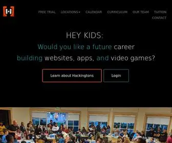 Hackingtons.com(Code school for kids) Screenshot