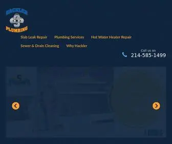 Hacklerplumbingmckinney.com(Best Plumber in McKinney TX) Screenshot