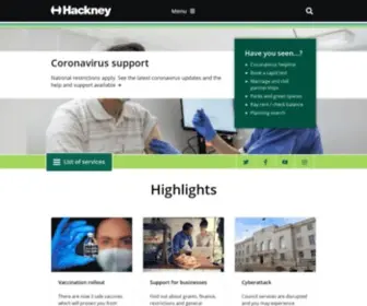 Hackney.gov.uk(Hackney Council) Screenshot