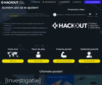 Hackout.ro(Portalul Atacurilor Cibernetice din România) Screenshot