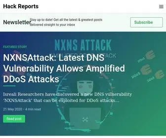 Hackreports.com(Cyber security articles & updates) Screenshot