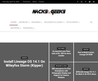Hacksandgeeks.com(Hacks & Geeks) Screenshot