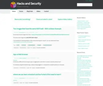 Hacksandsecurity.org(Hacks and Security) Screenshot
