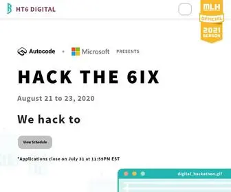 Hackthe6IX.com(Hack the 6ix) Screenshot