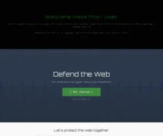 Hackthis.co.uk(An Interactive Cyber Security Platform) Screenshot