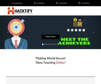 Hacktify.in(Hacktify Cyber Security) Screenshot