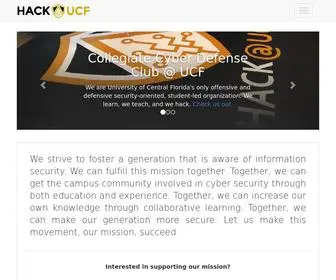 Hackucf.org(As University of Central Florida's only offensive and defensive security) Screenshot
