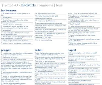 Hackurls.com(News for hackers and programmers) Screenshot