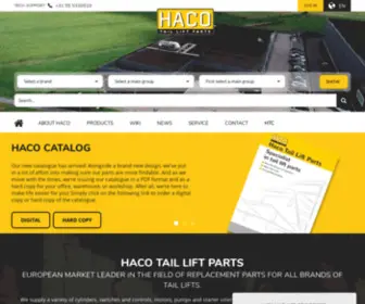 Haco-Parts.com(HACO Tail Lift Parts) Screenshot