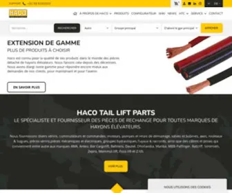 Haco-Parts.fr(HACO Tail Lift Parts) Screenshot