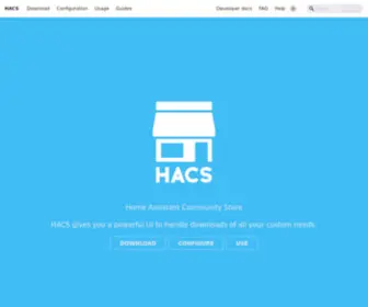 Hacs.xyz(Home Assistant Community Store) Screenshot