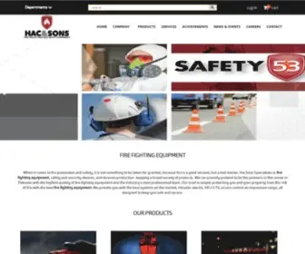 Hacsons.com(Fire Fighting Equipment) Screenshot