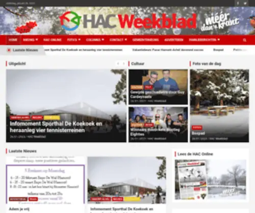 Hacweekblad.eu(HAC Weekblad) Screenshot