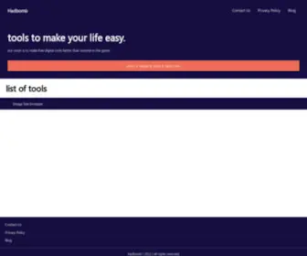 Hadbomb.com(Tools to make your life easy) Screenshot