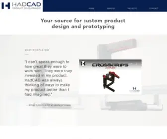 Hadcad.com(HadCAD Product Development LLC) Screenshot