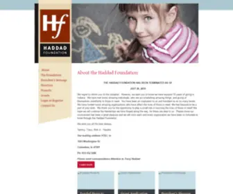 Haddadfoundation.org(Haddad Foundation) Screenshot