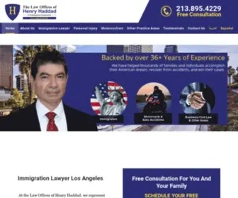 Haddadlawoffices.com(Best Immigration Lawyer Los Angeles) Screenshot