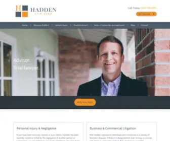 Haddenlawfirm.com(Hadden Law Firm) Screenshot