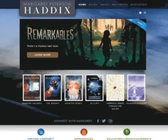 Haddixbooks.com(New York Times Bestselling Author) Screenshot