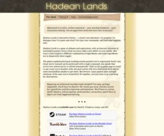 Hadeanlands.com(Hadean Lands) Screenshot